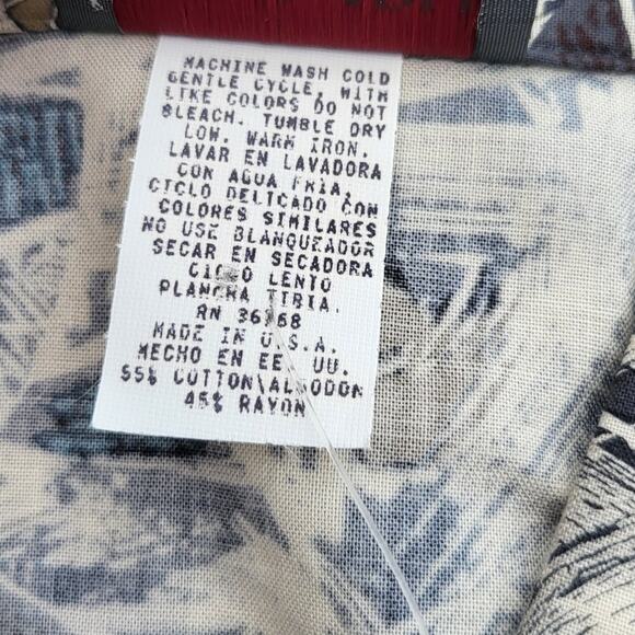 New Vintage Triumph of California Shirt Mens XL USA Gray Broken Glass Rayon - Picture 6 of 8